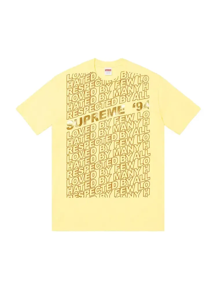Футболка Supreme Respected — изображение 1 из 1, желтый