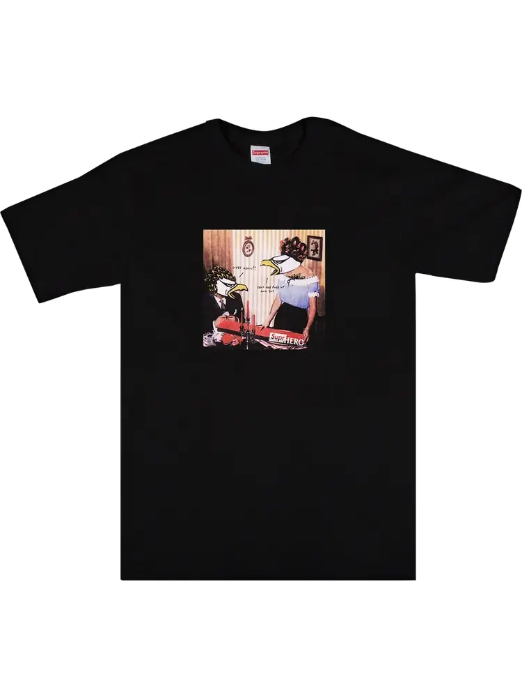 Футболка Supreme x ANTIHERO Curbs Tee 'Black' — изображение 1 из 1, черный