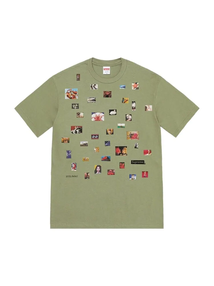 Футболка Supreme Pretty Fucked Tee — изображение 1 из 1, зеленый