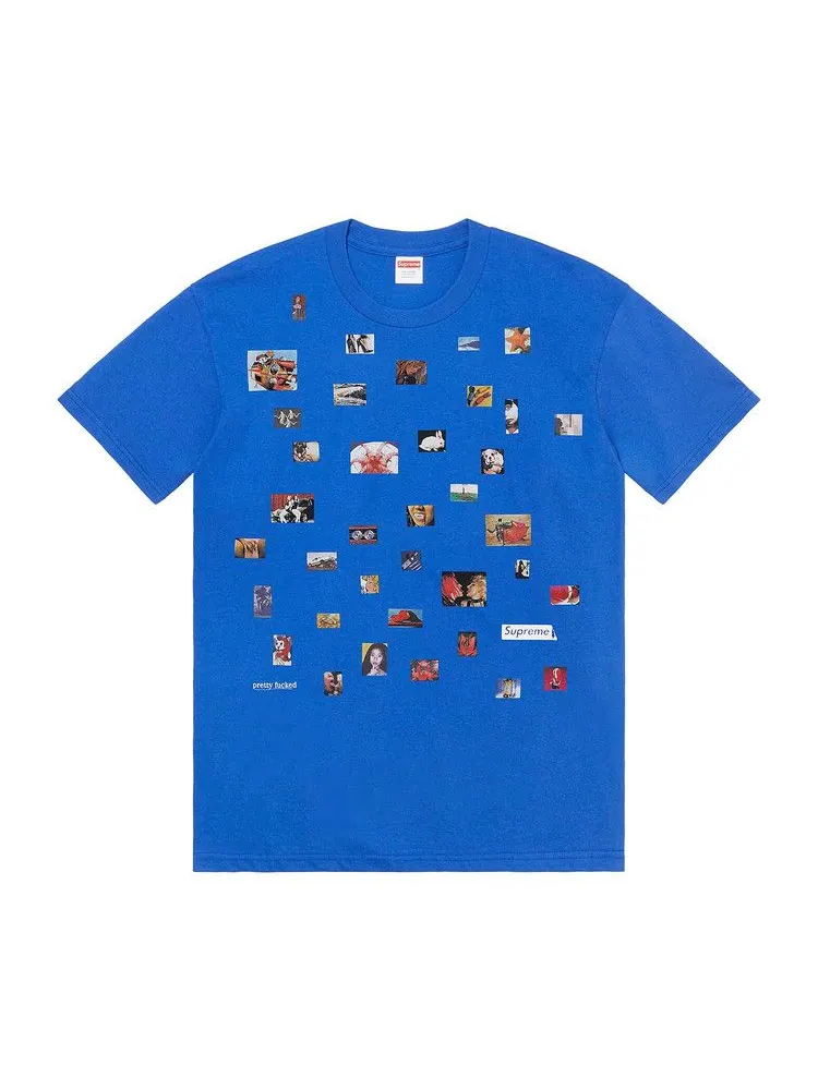 Футболка Supreme Pretty Fucked Tee 'Royal' — изображение 1 из 1, синий