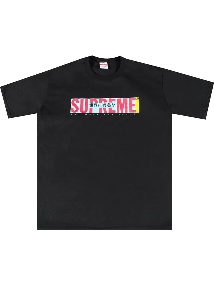 Футболка Supreme All Over Tee 'Black' — изображение 1 из 2, черный
