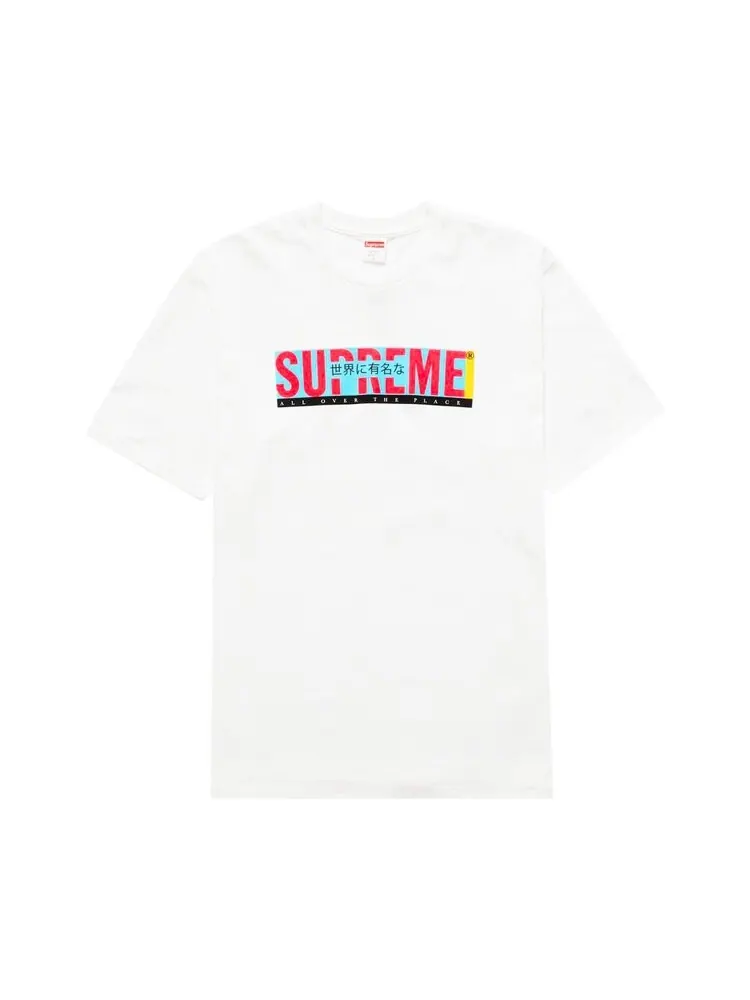 Футболка Supreme All Over Tee 'White' — изображение 1 из 2, белый