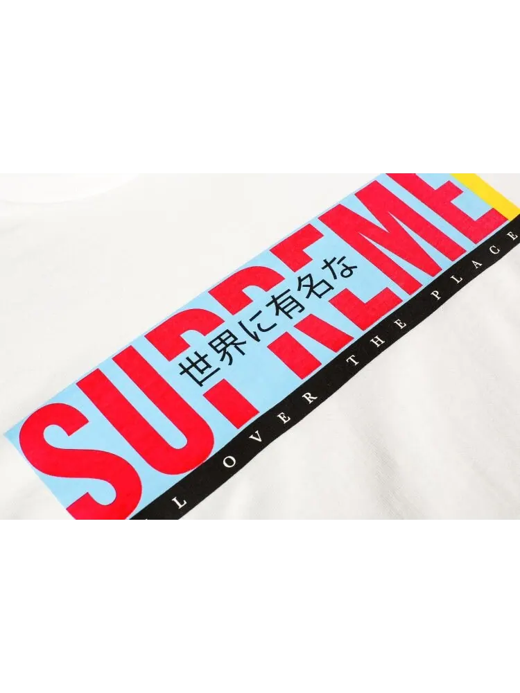 Футболка Supreme All Over Tee 'White' — изображение 2 из 2, белый