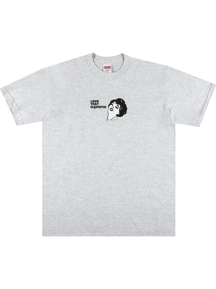 Футболка Supreme Love That Tee 'Ash Grey' — изображение 1 из 2, серый