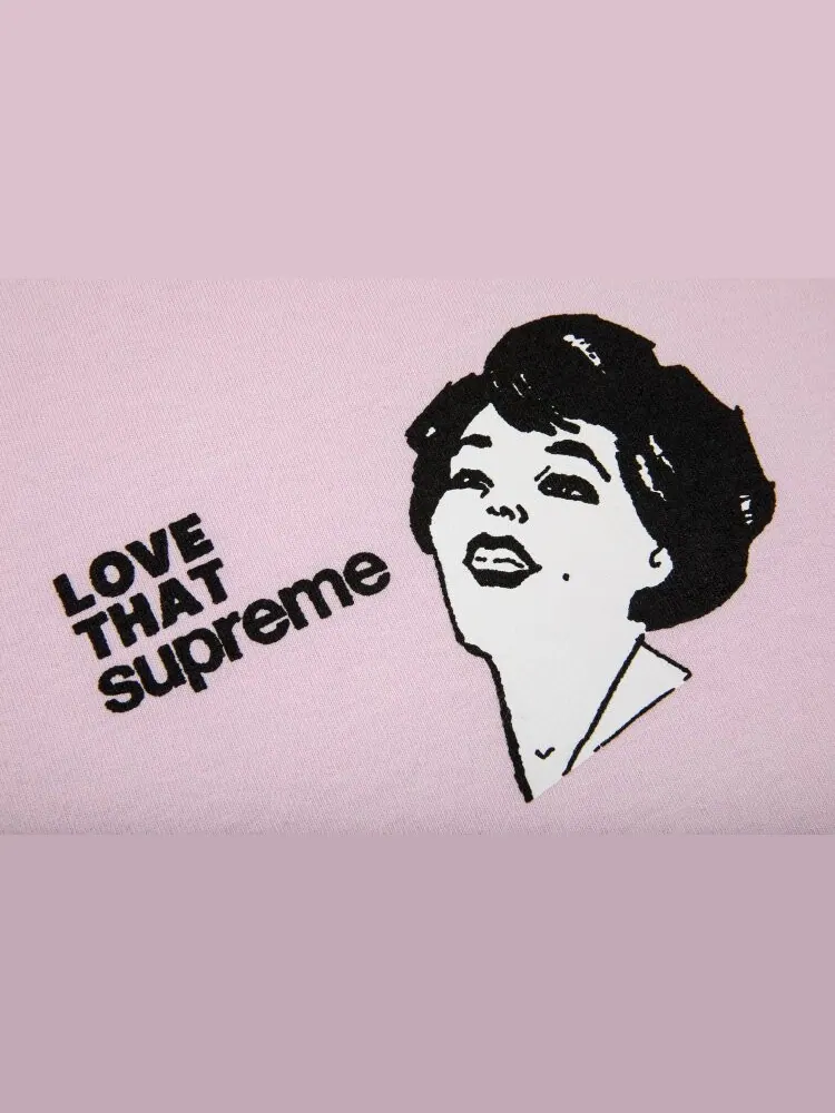 Футболка Supreme Love That Tee 'Light Pink' — изображение 2 из 2, розовый