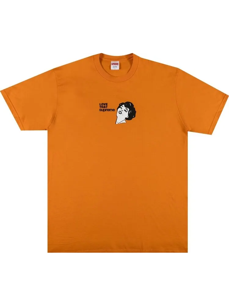 Футболка Supreme Love That Tee 'Orange' — изображение 1 из 2, оранжевый
