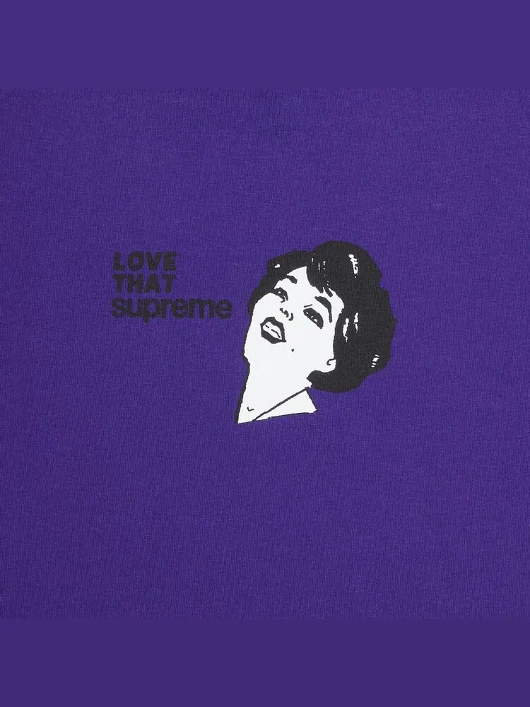 Футболка Supreme Love That Tee 'Purple' — изображение 3 из 3, фиолетовый