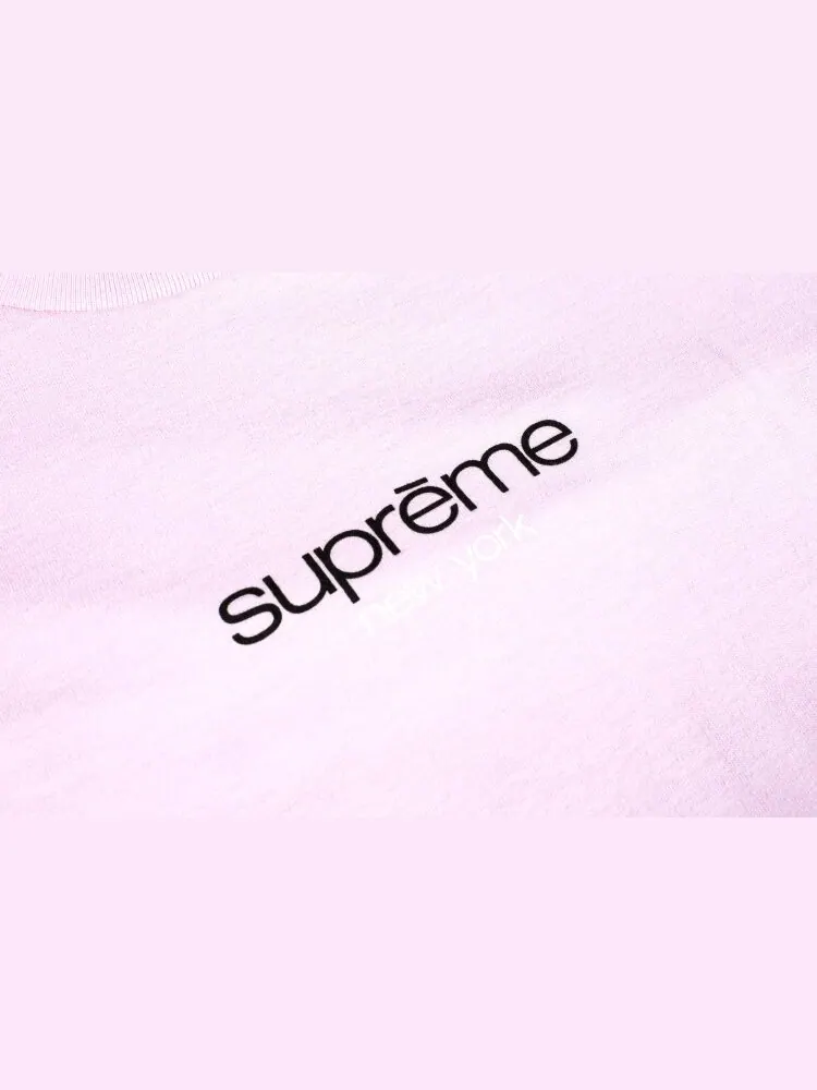 Футболка Supreme Classic Logo Tee 'Light Pink' — изображение 2 из 2, розовый