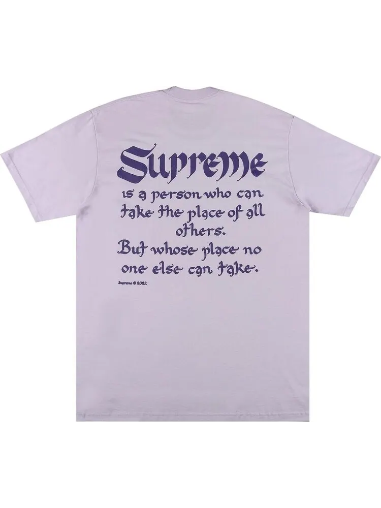 Футболка Supreme Person Tee 'Light Purple' — изображение 2 из 3, фиолетовый