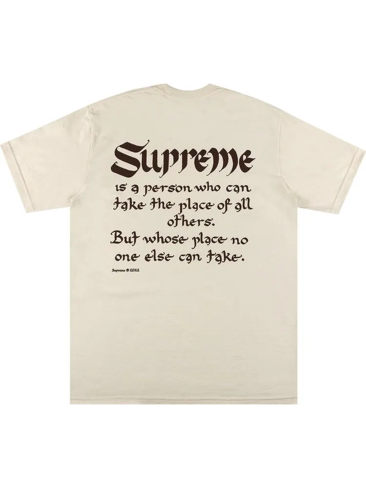 Футболка Supreme Person Tee 'Natural' — изображение 2 из 3, бежевый