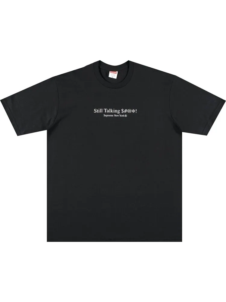 Футболка Supreme Still Talking Tee 'Black' — изображение 1 из 3, черный
