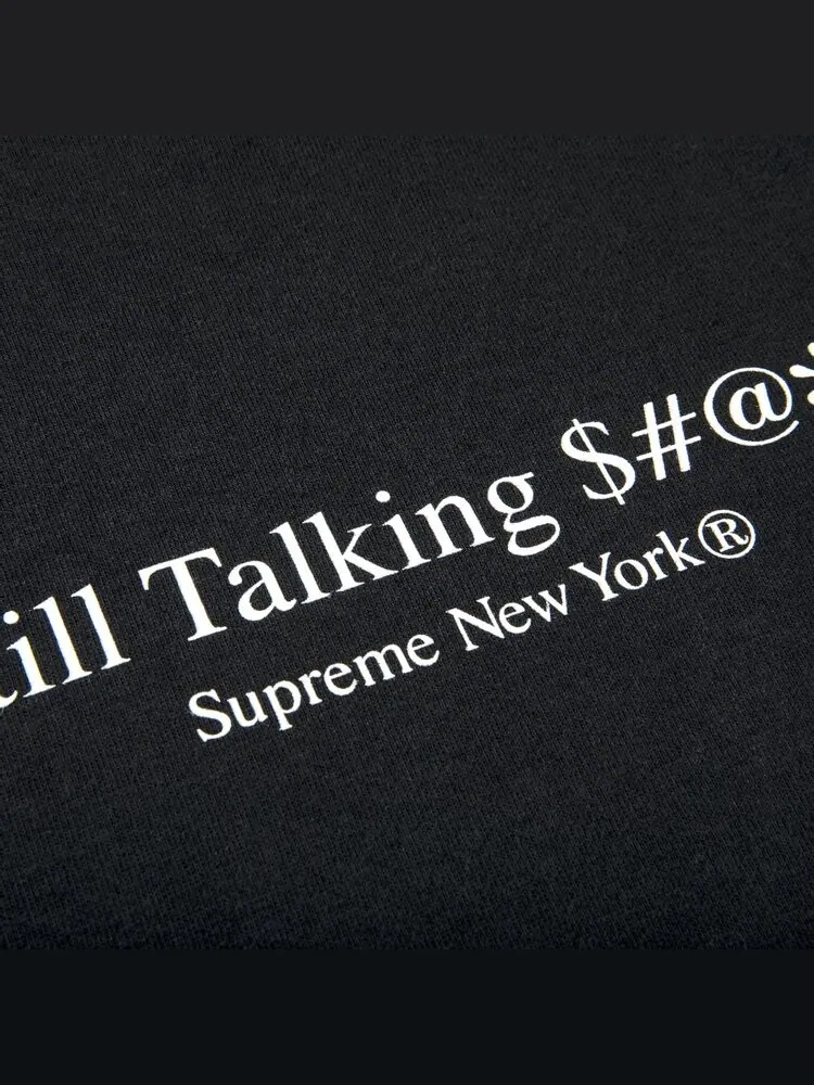Футболка Supreme Still Talking Tee 'Black' — изображение 3 из 3, черный