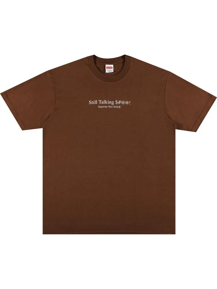 Футболка Supreme Still Talking Tee 'Brown' — изображение 1 из 3, коричневый