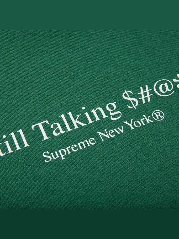 Футболка Supreme Still Talking Tee 'Light Pine' — изображение 3 из 3, зеленый
