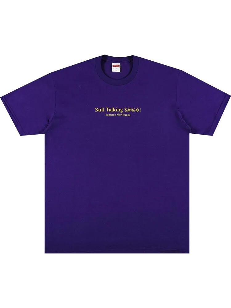 Футболка Supreme Still Talking Tee 'Purple' — изображение 1 из 3, фиолетовый