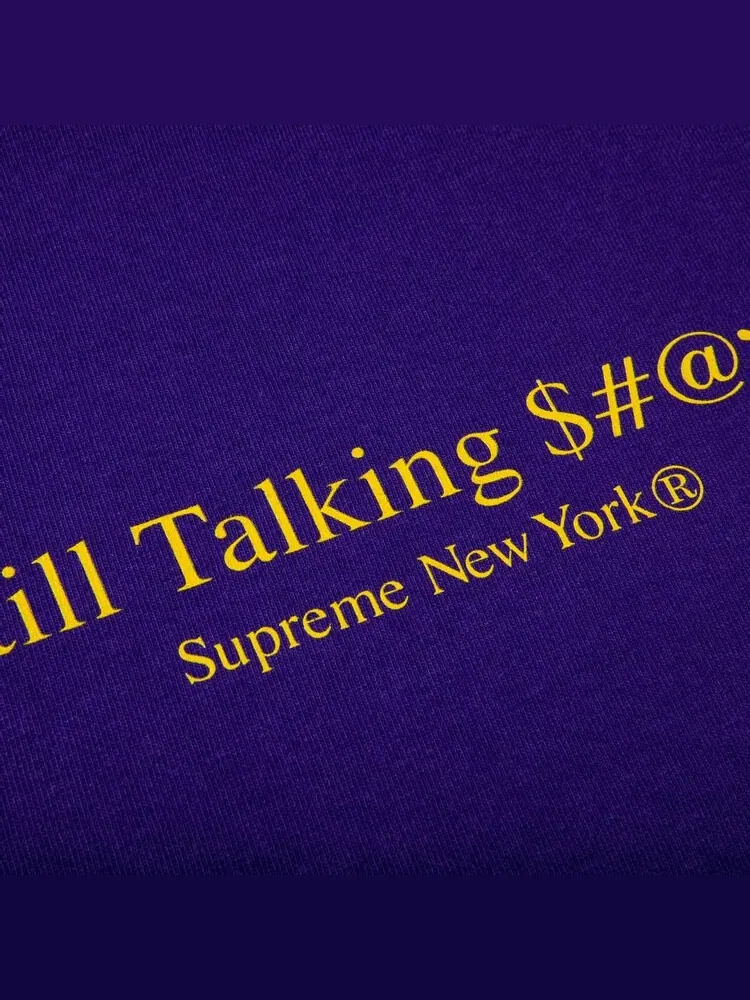 Футболка Supreme Still Talking Tee 'Purple' — изображение 3 из 3, фиолетовый