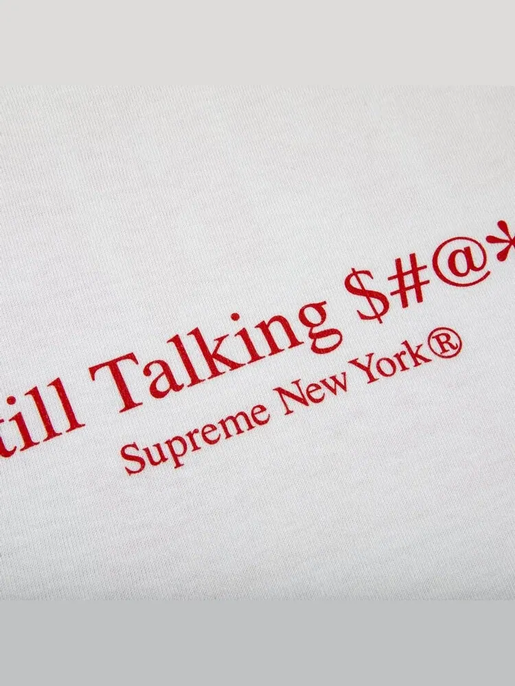 Футболка Supreme Still Talking Tee 'White' — изображение 3 из 3, белый