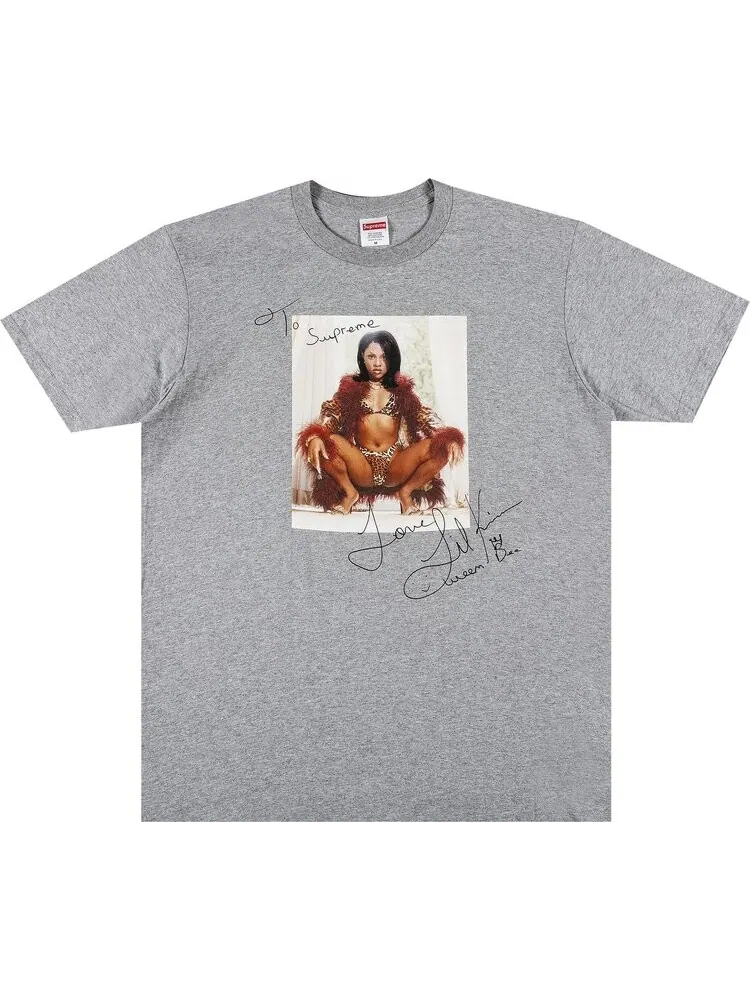 Футболка Supreme Lil Kim Tee 'Heather Grey' — изображение 1 из 3, серый