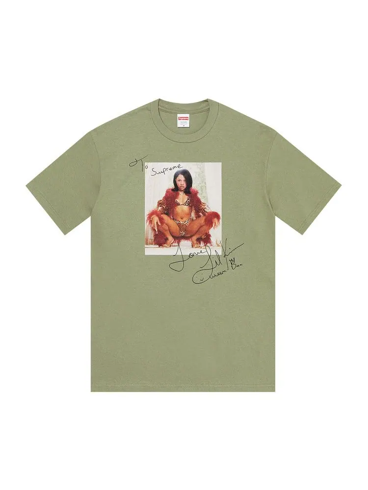 Футболка Supreme Lil Kim Tee — изображение 1 из 2, светлый оливковый