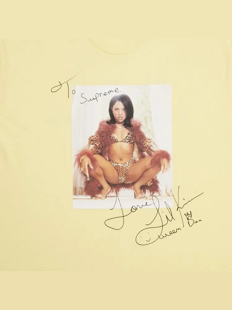 Футболка Supreme Lil Kim Tee 'Pale Yellow' — изображение 3 из 3, желтый