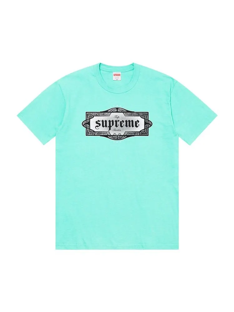 Футболка Supreme Top Shotta Tee Teal — изображение 1 из 1, бирюзовый