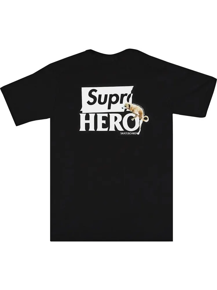 Футболка Supreme x ANTIHERO Dog Tee 'Black' — изображение 2 из 2, черный