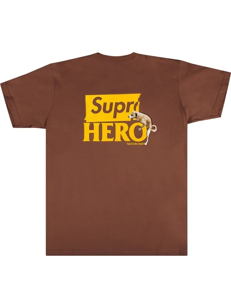 Футболка Supreme x ANTIHERO Dog Tee 'Brown' — изображение 2 из 2, коричневый