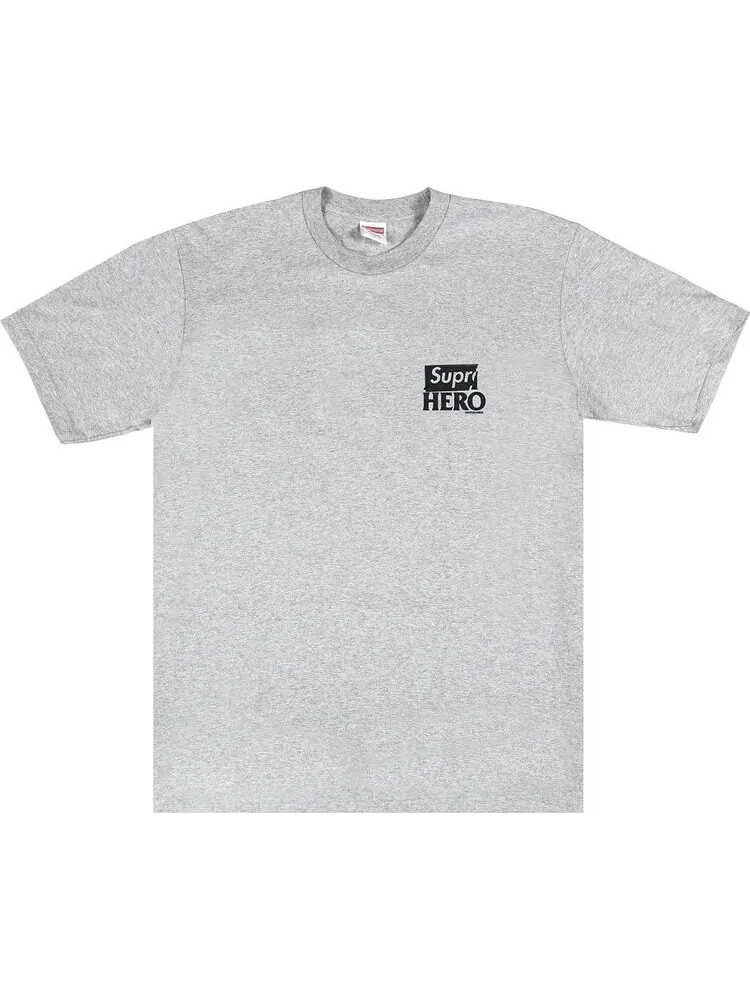 Футболка Supreme x ANTIHERO Dog Tee 'Heather Grey' — изображение 1 из 2, серый