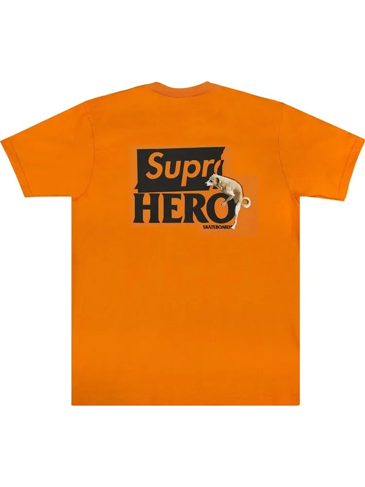 Футболка Supreme x ANTIHERO Dog Tee 'Orange' — изображение 2 из 2, оранжевый