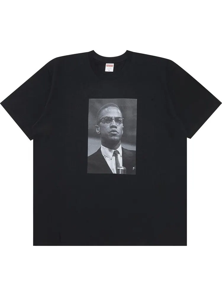Футболка Supreme Malcolm X Tee 'Black' — изображение 1 из 3, черный