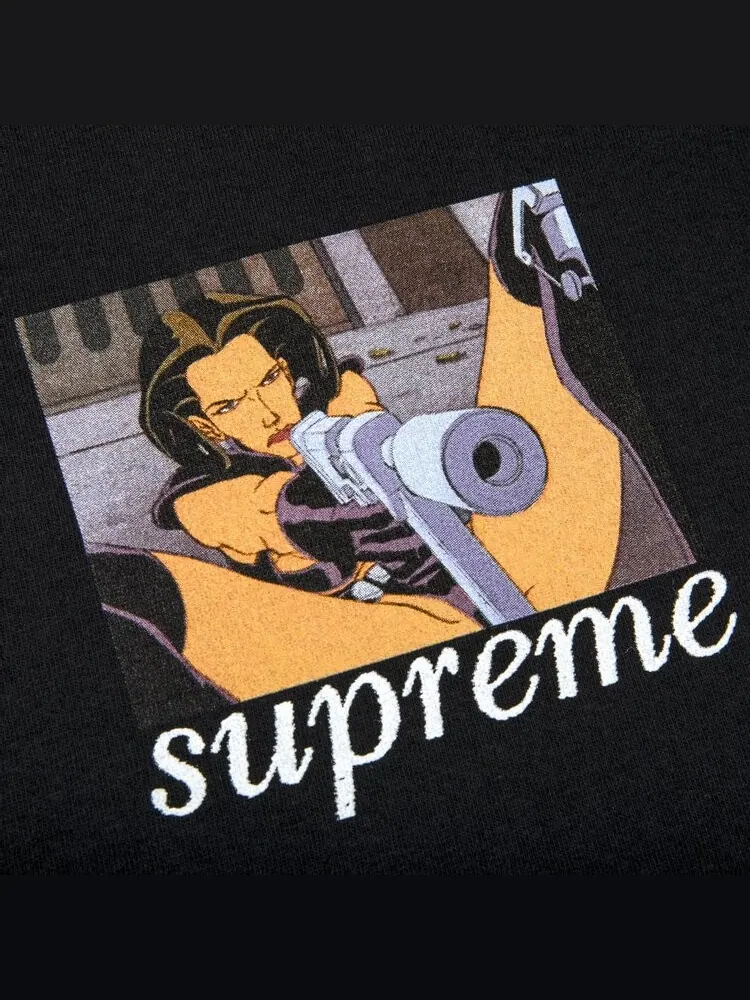 Футболка Supreme Aeon Flux Gun Tee 'Black' — изображение 2 из 2, черный