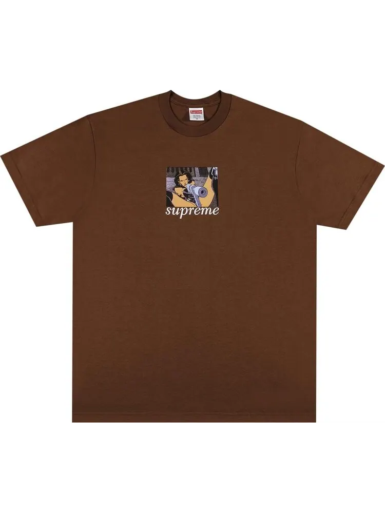 Футболка Supreme Aeon Flux Gun Tee 'Brown' — изображение 1 из 2, коричневый