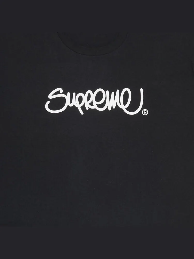 Футболка Supreme Handstyle Tee 'Black' — изображение 3 из 3, черный