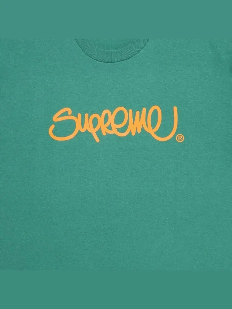 Футболка Supreme Handstyle Tee 'Light Pine' — изображение 3 из 3, зеленый