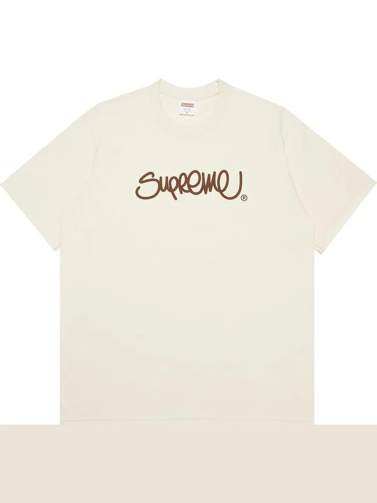 Футболка Supreme Handstyle Tee 'Natural' — изображение 1 из 3, бежевый