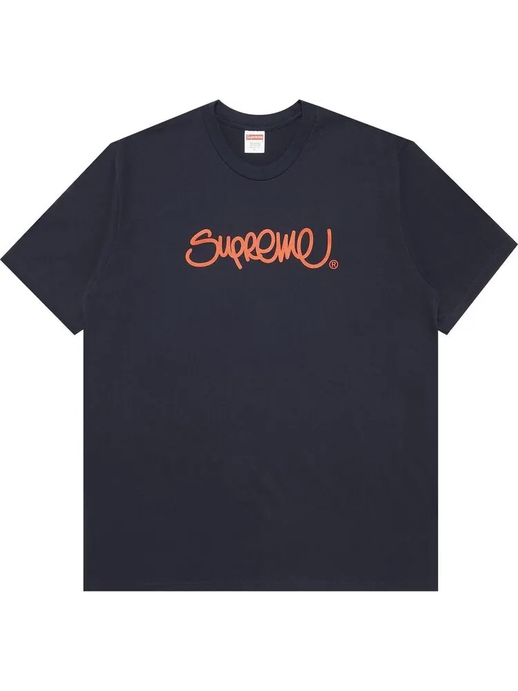 Футболка Supreme Handstyle Tee 'Navy' — изображение 1 из 3, синий