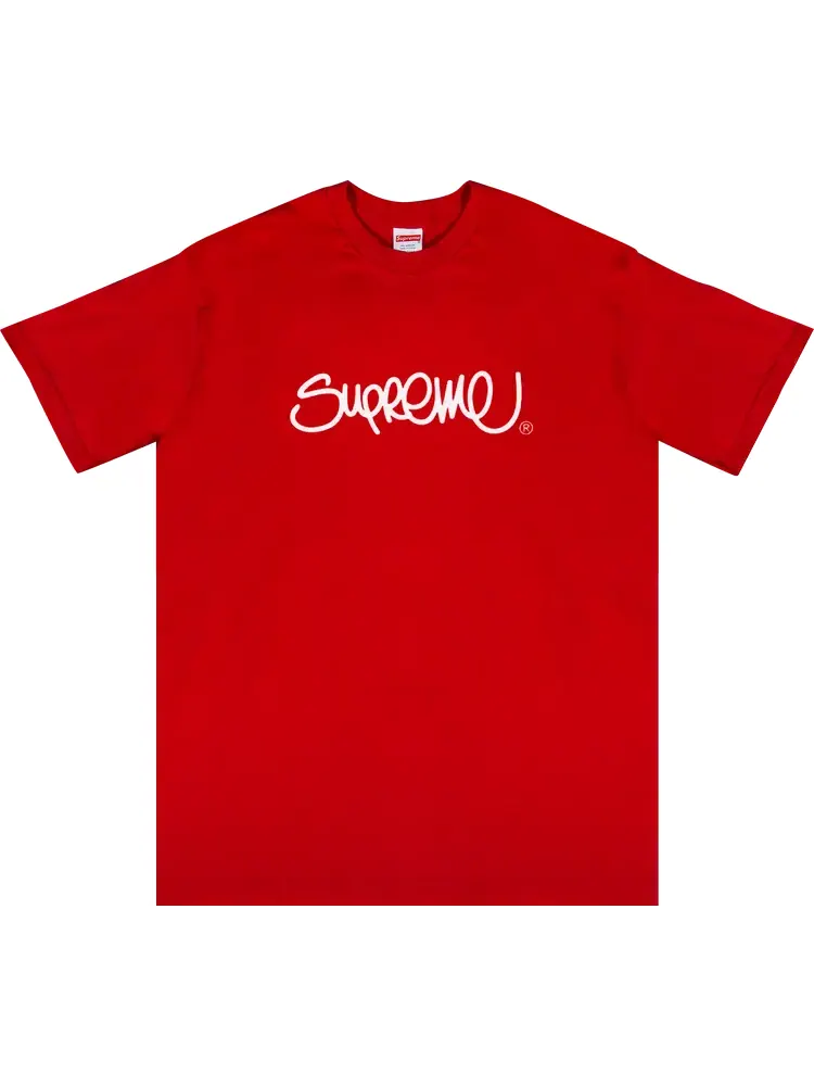 Футболка Supreme Handstyle Tee 'Red' — изображение 1 из 1, красный