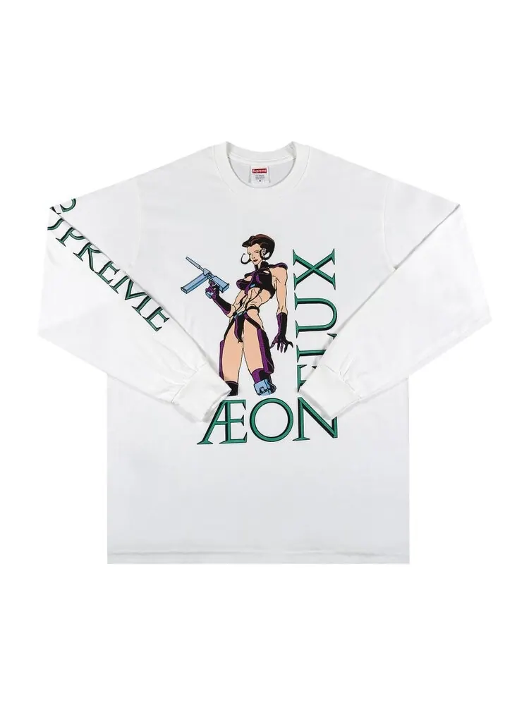 Лонгслив Supreme Aeon Flux Long-Sleeve Tee 'White' — изображение 1 из 2, белый