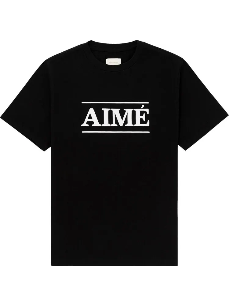 Футболка Aimé Leon Dore Logo Tee 'Jet Black' — изображение 1 из 1, черный