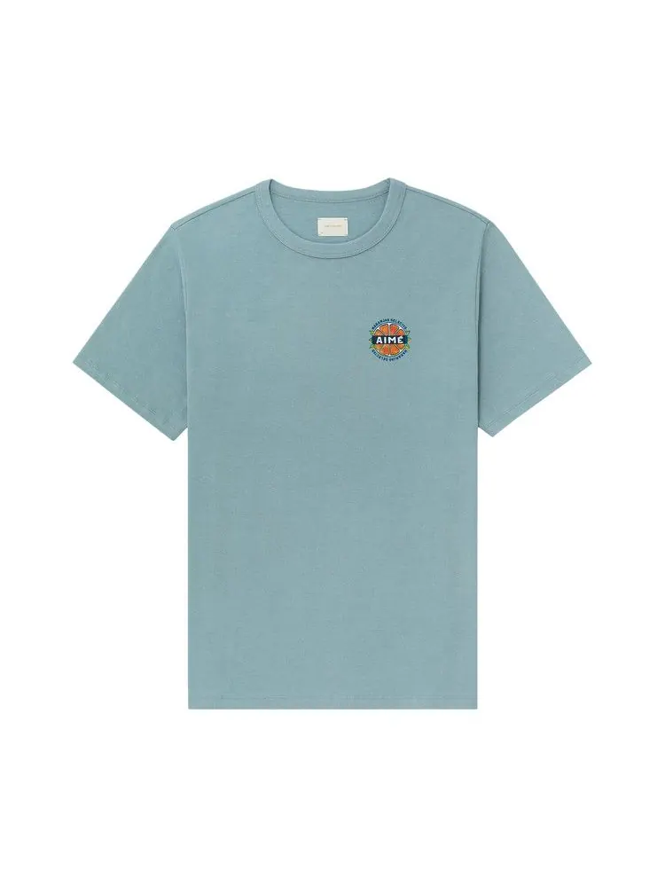 Футболка Aimé Leon Dore Orange Stamp Tee — изображение 1 из 2, турмалиновый