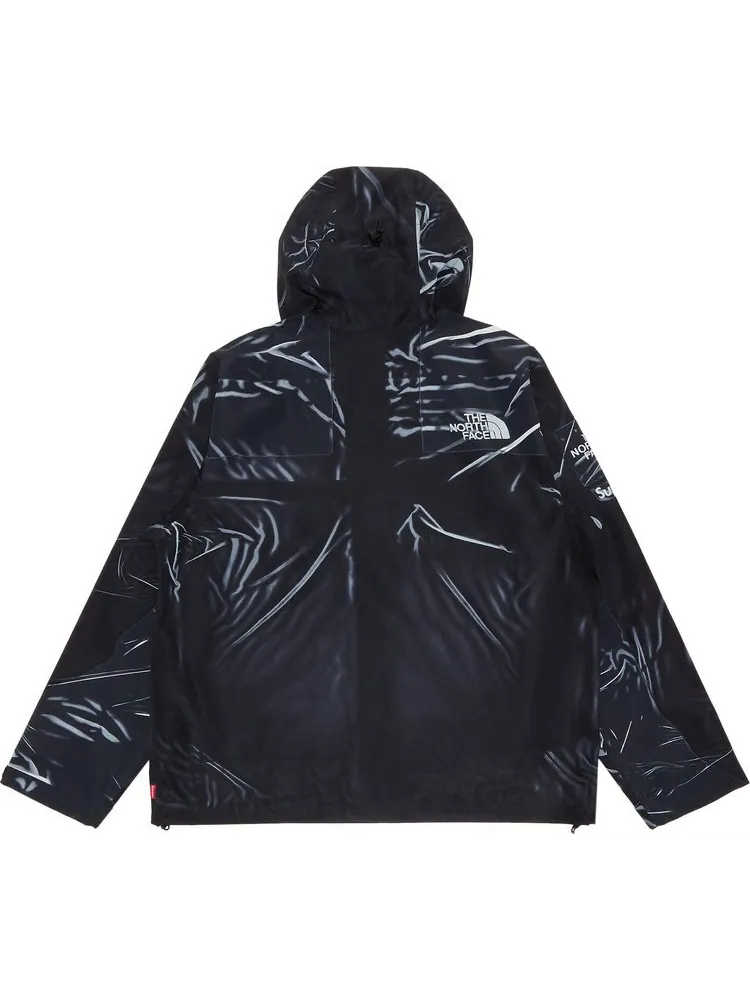 Куртка Supreme x The North Face Printed Taped Seam Shell Jacket 'Black' — изображение 2 из 3, черный