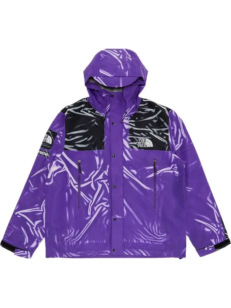 Куртка Supreme x The North Face Printed Taped Seam Shell Jacket 'Purple' — изображение 1 из 3, фиолетовый