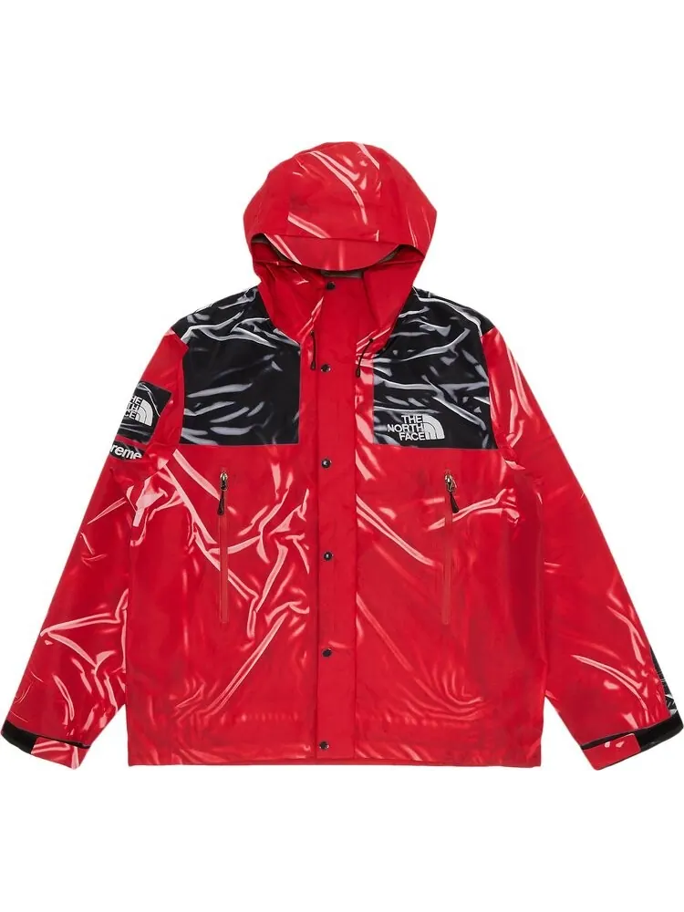 Куртка Supreme x The North Face Printed Taped Seam Shell Jacket 'Red' — изображение 1 из 3, красный