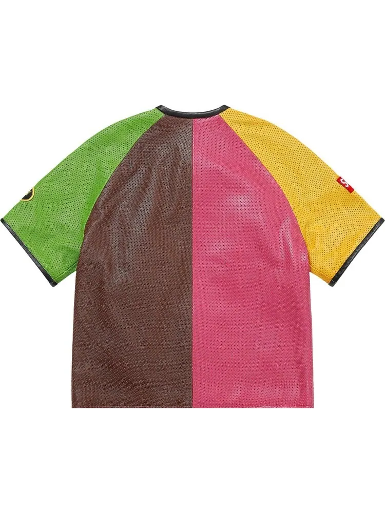 Куртка Supreme x Vanson Leathers Short-Sleeve Racing 'Multicolor' — изображение 2 из 2, мульти