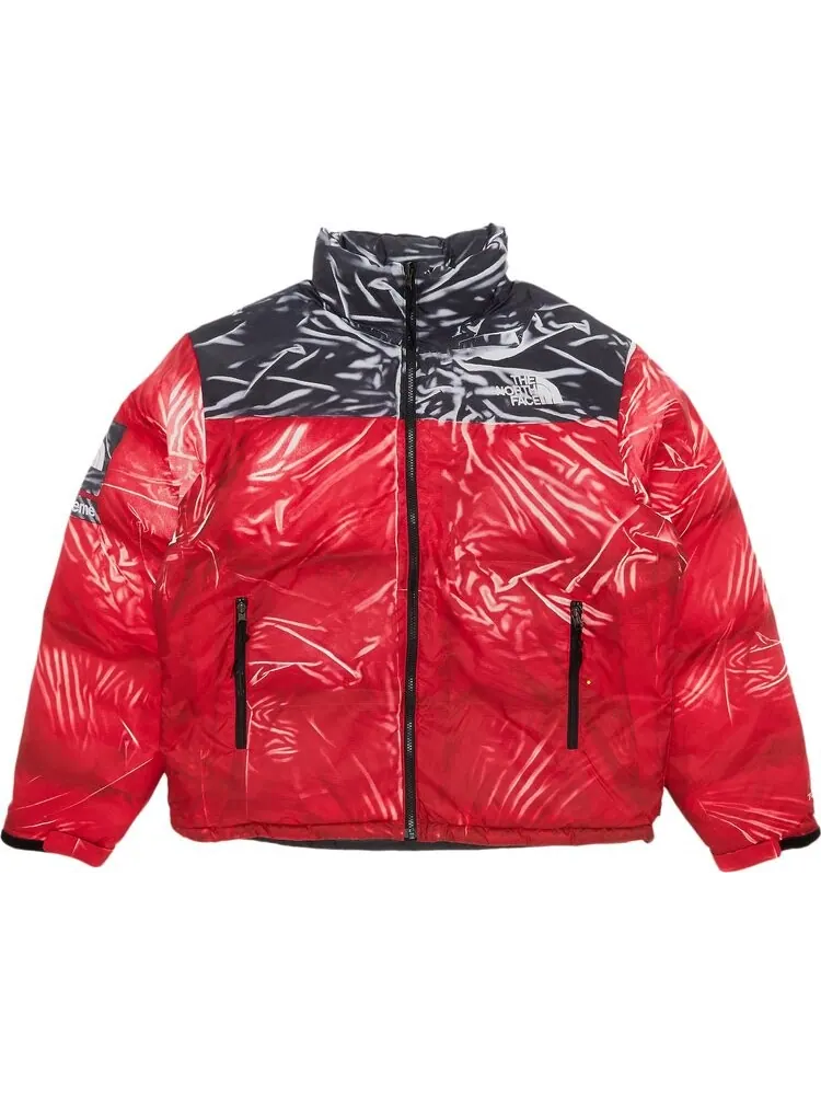 Куртка Supreme x The North Face Printed Nuptse Jacket 'Red' — изображение 1 из 3, красный