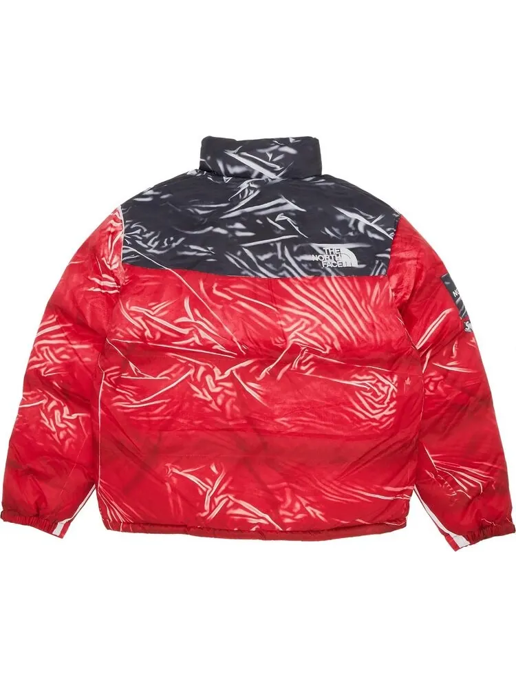 Куртка Supreme x The North Face Printed Nuptse Jacket 'Red' — изображение 2 из 3, красный