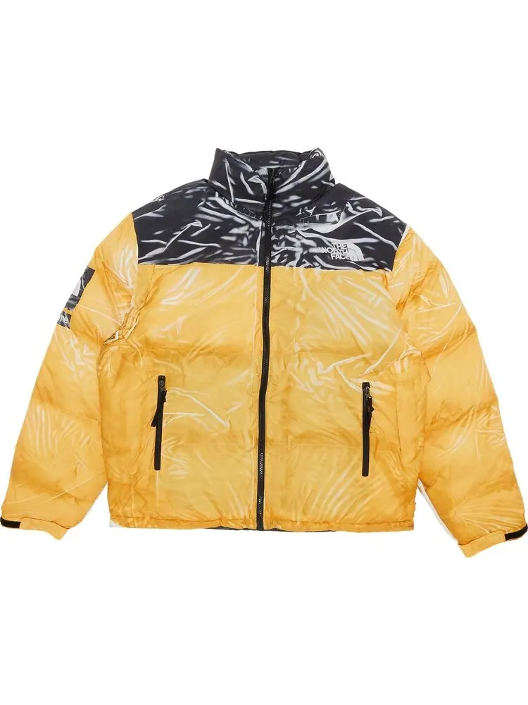Куртка Supreme x The North Face Printed Nuptse Jacket 'Yellow' — изображение 1 из 3, желтый