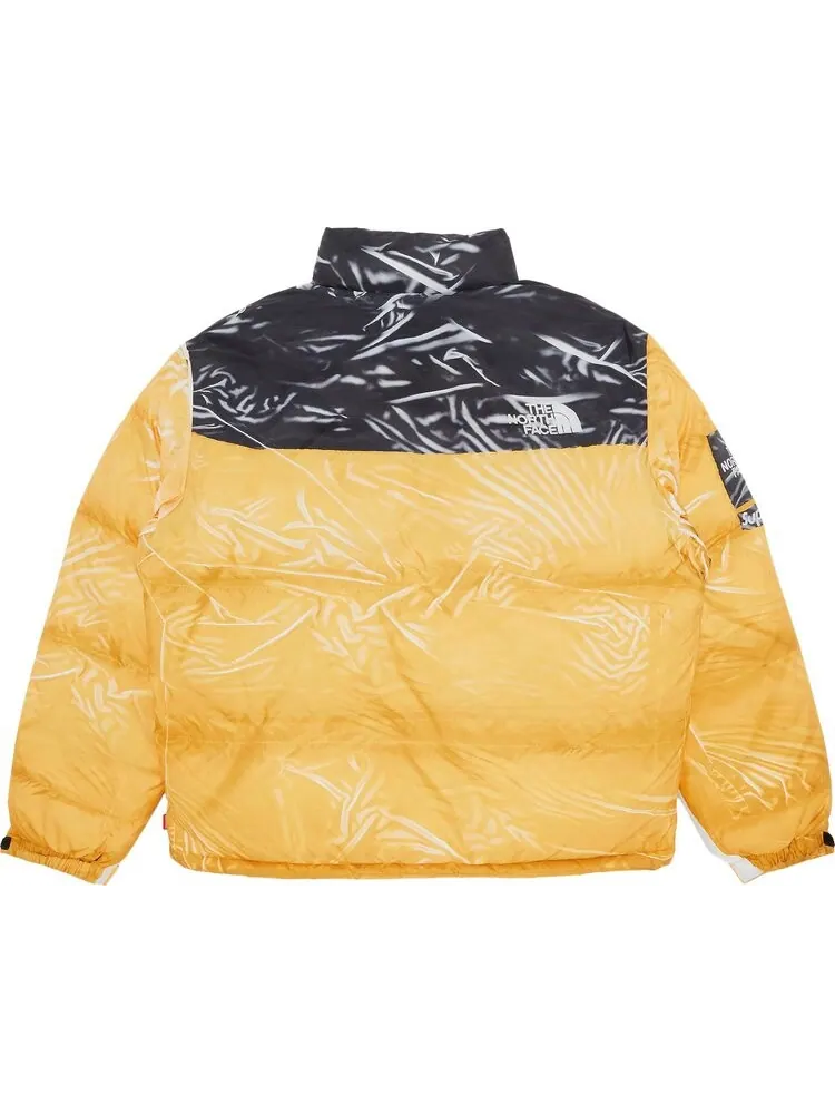 Куртка Supreme x The North Face Printed Nuptse Jacket 'Yellow' — изображение 2 из 3, желтый