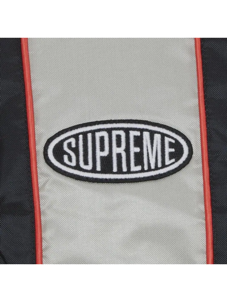 Пуховик Supreme Stripe Puffer Jacket 'Black' — изображение 3 из 3, черный