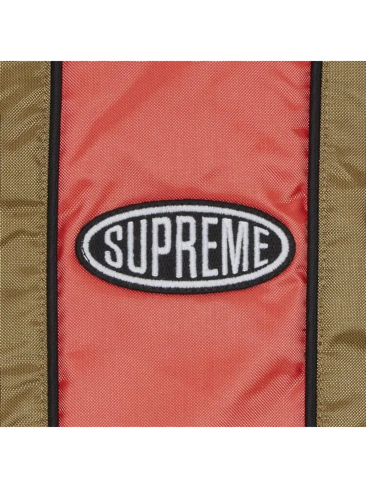 Пуховик Supreme Stripe Puffer Jacket 'Mustard' — изображение 3 из 3, коричневый